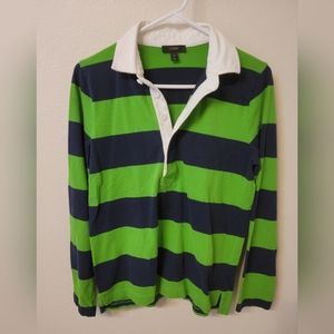 J Crew rugby shirt women's small